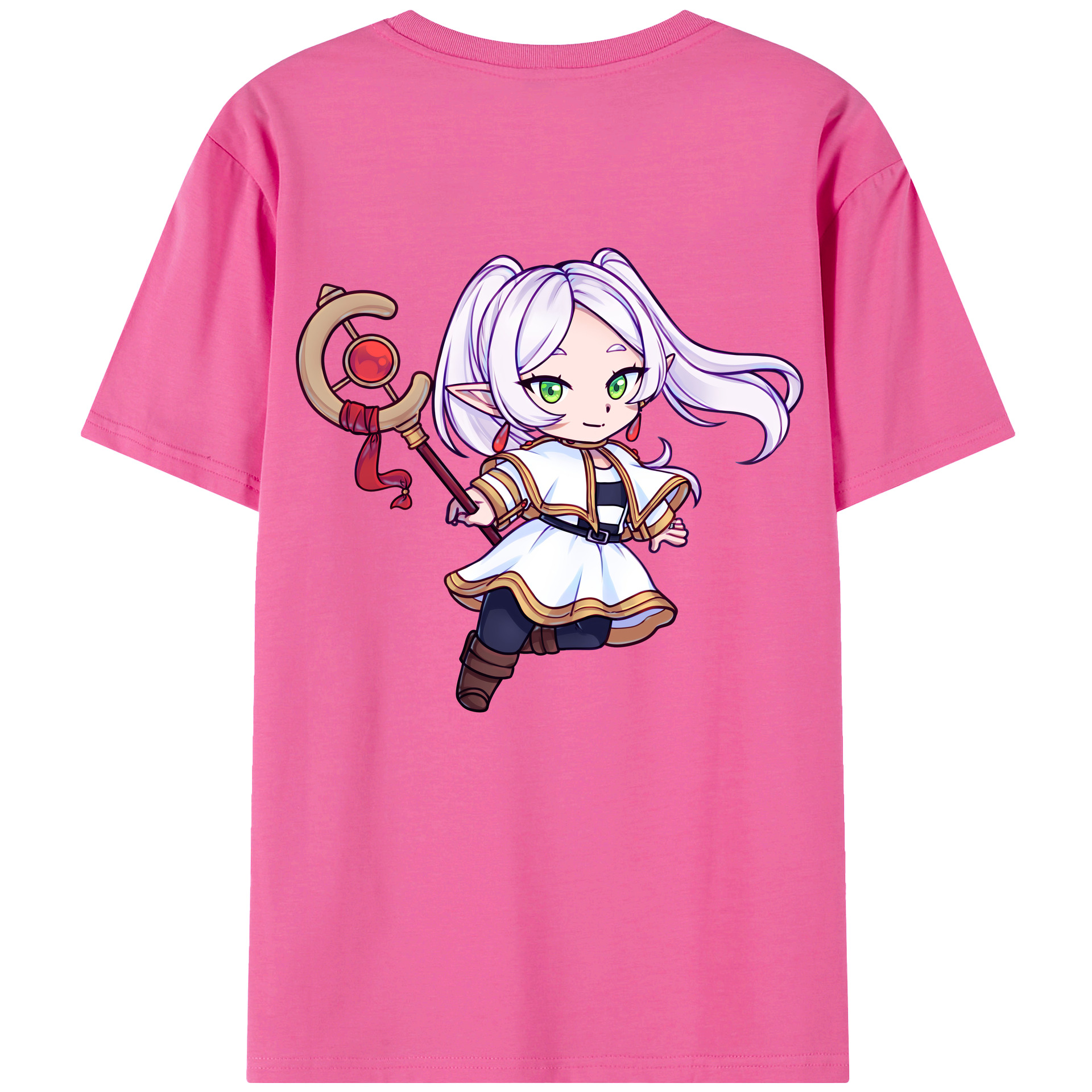 （画像用） 葬送のフリーレン Frieren レディース半袖Tシャツ(バックプリント)